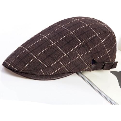 Casual Mens Hats Retro Berets Hat for Women Winter Cotton Visors Herringbone Flat Caps Artist Peaked Retro Newsboy Cap