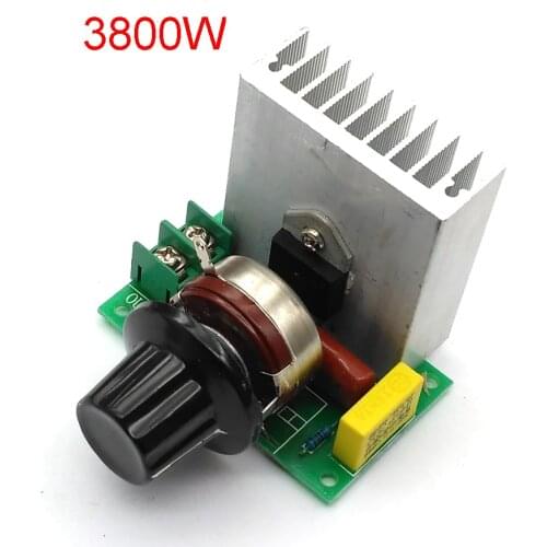3800W Speed Controller AC 220V Smart Home Light Control Dimmer Switch Voltage Regulator Temperature Control For Motor Light