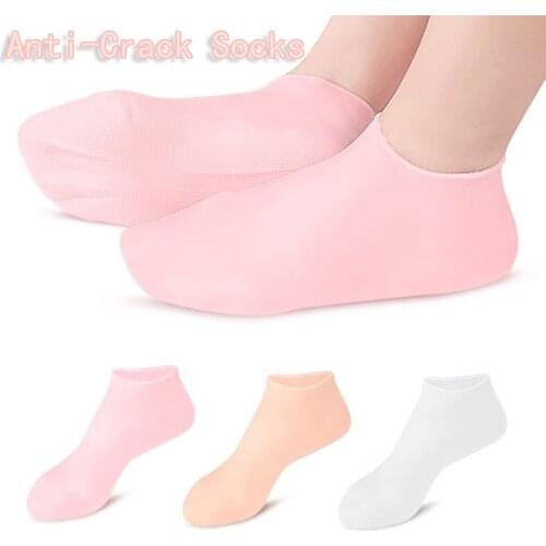 Silicone Gel Anti-Slip Socks Sole Cover Heel Dry Fissure Foot Care Protector Foot Protection Elastic Socks