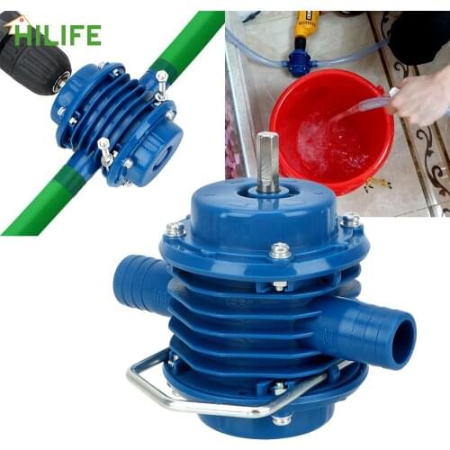 No Power Required Mini Heavy Duty Self-Priming Hand Electric Drill Water Pump Home Garden Centrifugal Pumps