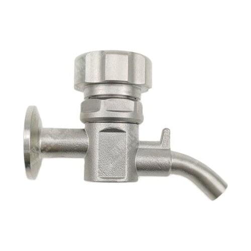 3/4" (34mm O.D)Tri Clamp Sampling Valve with Pig Tail for Unitanks EPDM Sealing SS316L Stainless Steel