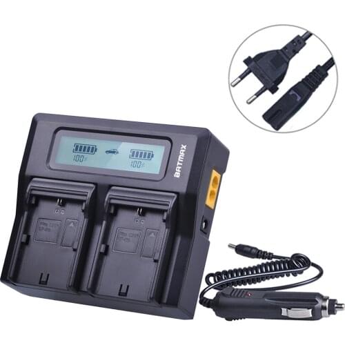 LP E6 LPE6 Ultra Fast LCD Dual Battery Charger for Canon LPE6 LP E6 LP-E6N DSLR EOS 5D Mark II III 60D 5D 7D 6D 70D Battery