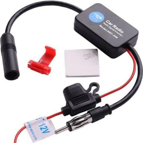 Auto FM AM Radio Stereo Signal Antenna Aerial Signal Amplifier Booster 12V Signal Enhancement Equipment EM88