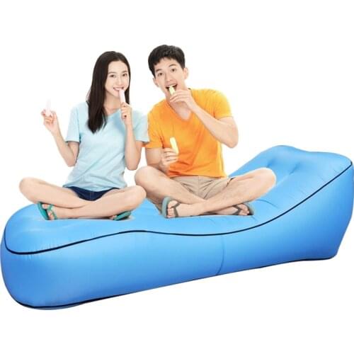 180cm*75cm*55cm Waterproof Inflatable Mattress Fast Inflatable Folding Bed Bean Bag Outdoor Beach Camping Mat