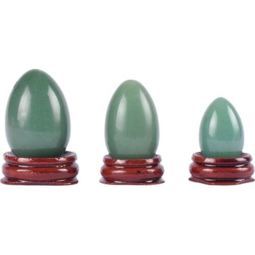 Yoni Egg Jade Natural Stone Massage Egg Set Undrill Green Aventurine CrystalBall Kegel Exercise Pelvic Floor Muscle Vaginal