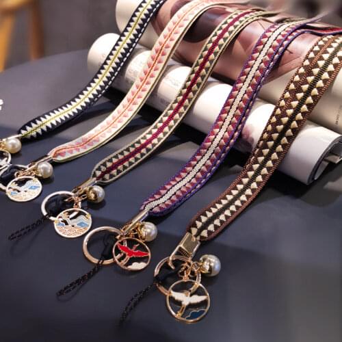 Mobile phone lanyard hanging neck Chinese style pendant retro national tide pendant mobile phone case key chain pendant