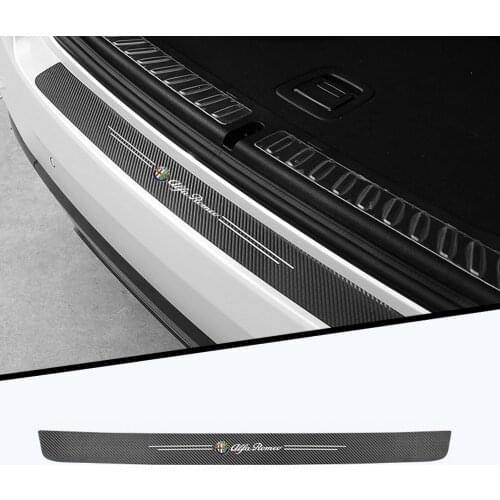 1PC car sticker carbon fiber texture cloth trunk protection For Alfa Romeo giulia stelvio giulietta 159 147 156 166 Car-Styling