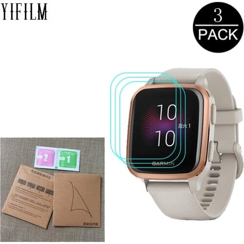 3Pcs Hydrogel Soft Clear Anti-Scratch TPU Film For Garmin Venu Sq VenuSq Smart Watch Full Screen Protector Film Not Glass