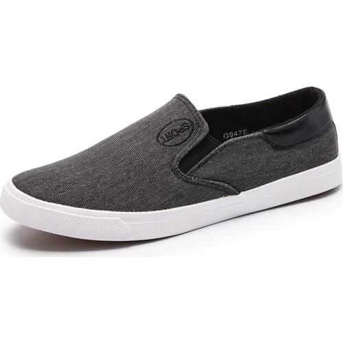 #40#41#42#43#44 Men Casual Shoes Canvas Male Footwear Comfortable Flat Shoes Slip on Vulcanized Shoes Men Loafers G947