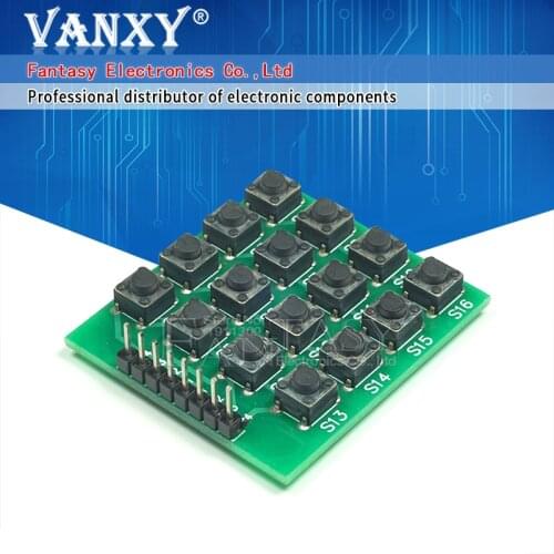 5pcs 4x4 Matrix 16 Keypad Keyboard Module 16 Button Mcu new