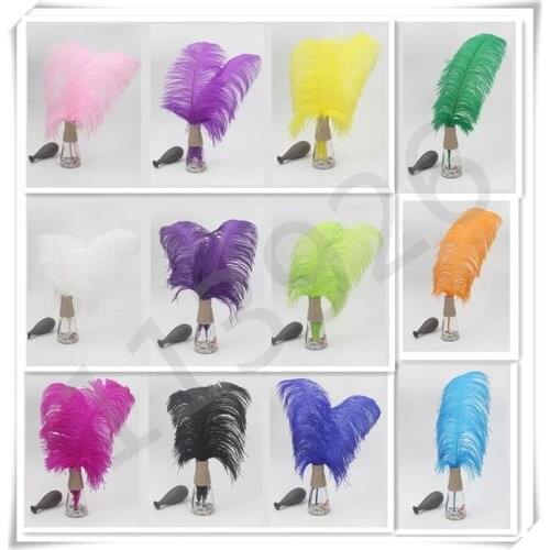 50pcs Natural ostrich Feather 40-65cm dyed ostrich plumas for Wedding Party table Decoration DIY Feather Crafts accessories