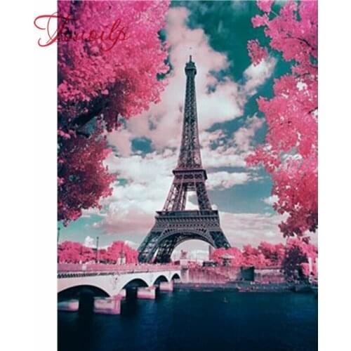 Diamond Painting Embroidery Landscapes Pictures Of Rhinestones Cross Stitch Kit Diamond Mosaic Paris Craft