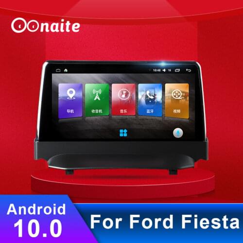 Oonaite for Ford Fiesta Car Radio Android 2 Din 9.66 Inch Multimedia Stereo Navigation GPS Car DVD Player Bluetooth