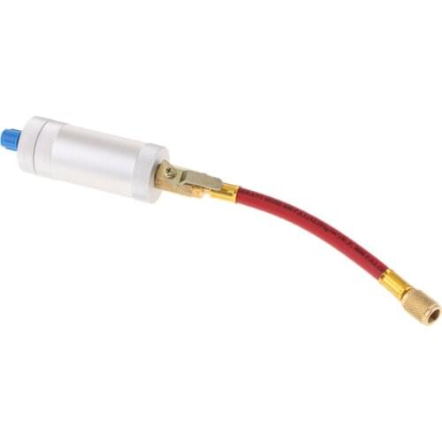 Car Auto 1/4SAE 2 OZ Oil Injector R134A R12 R22 A/C Oil & Dye Injection Tool