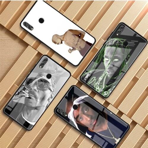 Hip hop singer 2Pac Tupac Tempered Glass Phone Case For Huawei P20 P30 P40 P40 Lite Pro Psmart Mate 20 30 Cover Shell