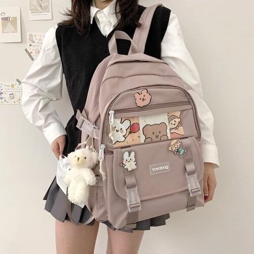 DIOMO 2021 Kawaii Bag Summer Backpack School Bags for Teenage Girls Cartoon Cute Backpack Purse Back Pack Fashion Bookbag