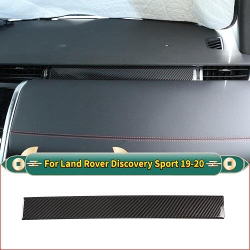 For Land Rover Discovery SportL550 19-20ABS Carbon Texture Fiber Co-pilot Dashboard Decoration Strip Trim StickerCar Accessories