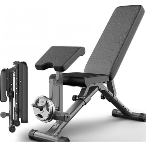 Home Abdomen Machine Multi-Functional Fitness Chair Sit-up Bench, Foldable Weight Bench Dumbbell Bench Supine Board