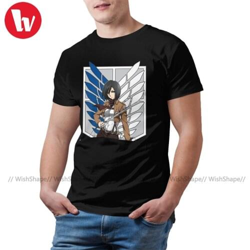 Attack On Titan Tshirt Fashion Cotton Short-Sleeve T Shirt Print Classic Tee Shirt Man Big