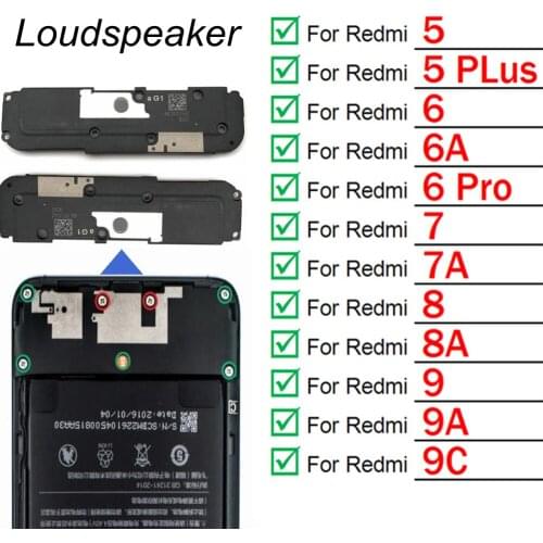 Loudspeaker For Xiaomi Redmi 5 Plus 6 6A 8 8A 9 9A 9 9s 9C Pro Loud Speaker Buzzer Ringer Flex Cable