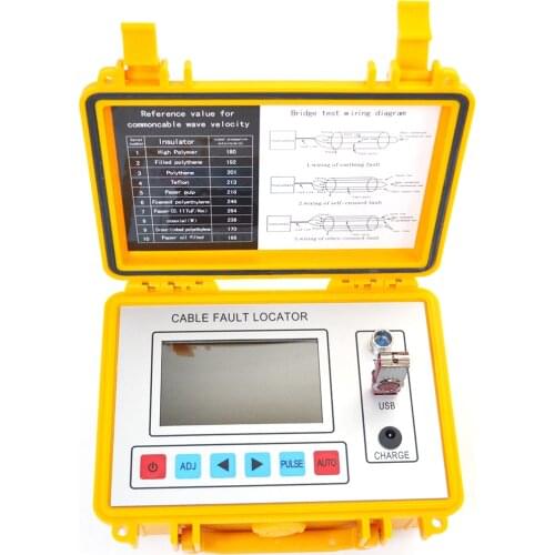 GY800 Intelligent Cable Fault Locator portable field instrument working on TDR and bridge methods