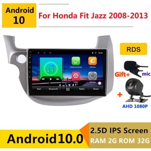 Android 10 Car DVD Multimedia Player GPS For honda fit jazz 2 GG 2008 09 2010 2011 2012 2013 audio auto radio stereo navigation