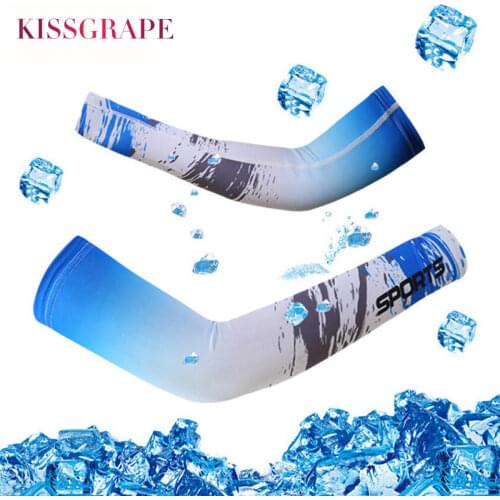 2020 New Arm Sleeves Ice Sun UV Protection Cooling Warmer Arms Sleeve Summer Sun Cool Outdoor Cuff Cover Arm Sleeve Unisex