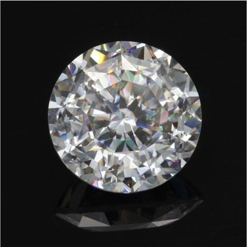 New Arrival Round Brilliant Diamond Test Past 0.5-5 Carat Hundred Facets Cut Moissanite High Quality Loose Gemstone Bead