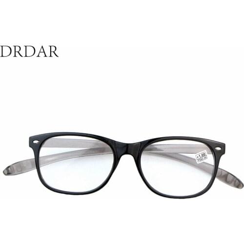 DRDAR black Big square shape Womens Reading Glasses 9215 tr90 Comfortable Anti-fatigue Men Presbyopia Eyewear Fashion legs