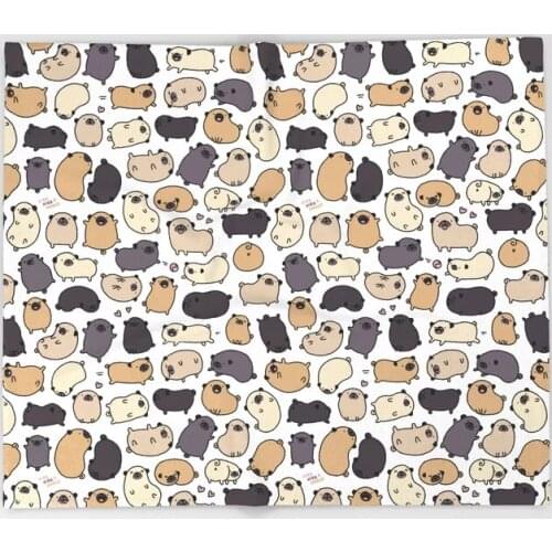 Dog Animal Cartoon Throw Blanket Cute Kids Design Pug Life Doodle Blankets for Beds Christmas Decorations for Home