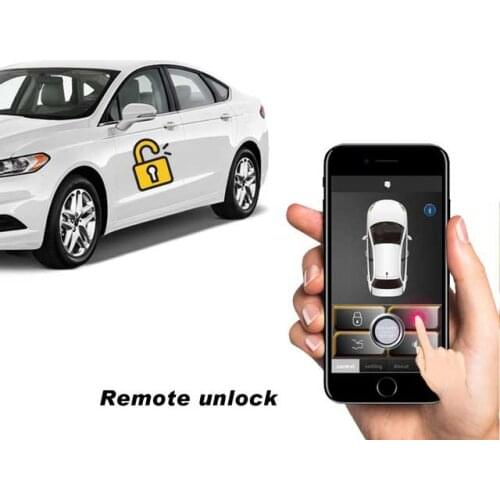 PKE Smart Key Car Alarm System With Remote central locking Universal Start Stop Push Button Passive Keyless Entry MP686