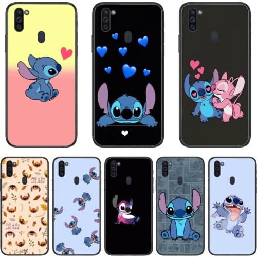 Disney Stitch Cute Mobile Phone Case Hull For Samsung Galaxy M 10 20 21 31 30 60S 31S Black Shell Art Cell Cover TPU
