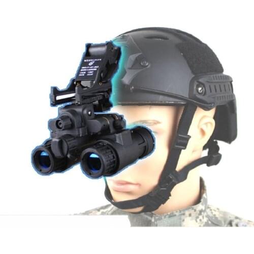 Tactical Airsoft Luminous Version AN/PVS-31 NVG Model + Modified N/PVS-14 Metal Helmet Base