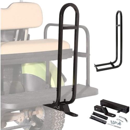Golf Cart Rear Safety Seat Trailer Hitch + Grab Bar for EZGO Yamaha Club Car