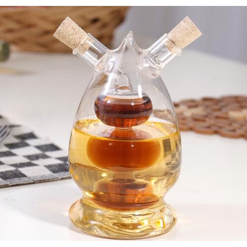 High temperature resistant glass gravy boats oil vinegar bottle soy sauce vinegar cruet oil bottle Kitchen Supplies