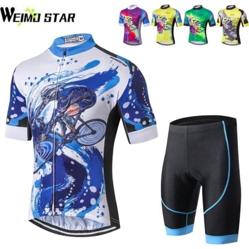 WEIMOSTAR Brand Pro Bicycle Wear MTB Cycling Clothing cycling sets Bike uniform Cycle shirt Summer cycling jersey set S-XXXL