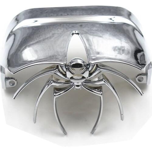 Chrome Spider Rear Tail Light Cover Motorcycle For Harley Dyna Electra Glide FLH Road King FLHR