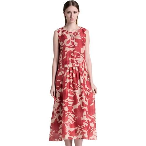 Fashion High Quality Genuine Silk Womens Summer Dress 2021 Female Long Dresses Bohemian Style Dress Vestido De Mujer Zjt2223