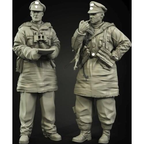 1/35 Officer 2pcs Person Resin Soldier Model 544