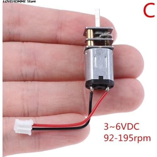 1PC 5V DC / 3-6V Steel Gear N20 Mini Precision Geared Motor D-Axis Speed Reduction Motor