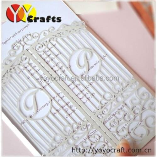10 sets/lot lace laser cut Wedding invitation card,customised invitation card, wedding cards, wedding favors