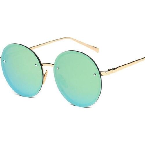 2019 Retro Round Womens Sunglasses Mens Round Solid Color Metal Frame Sun Glasses Women Female MultiColor Glasses UV400 Z61