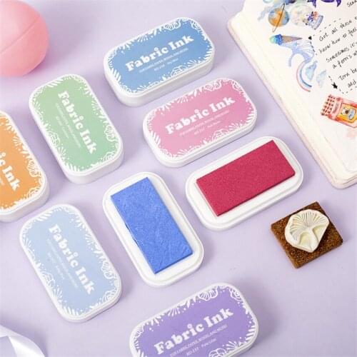 35 Colors Cute Fashion Cloth Oil Based For DIY Craft Rubber Stamps For Ink Pad Fabric Wood Paper Wedding Gift Finger Print