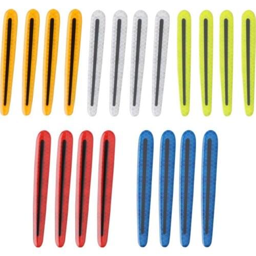 3D Car Door Handle Reflective Strips Warning Tape Door Handle Bowl Cover Sticker For Hyundai ix35 iX45 iX25 i20 i30 Sonata,Verna