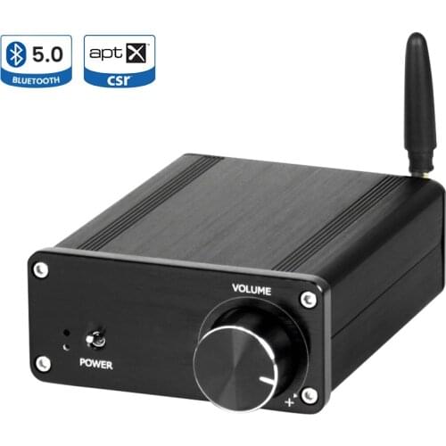 AIYIMA Bluetooth 5.0 Mini HIFI TDA7498 Stereo 2.0 Channel 100W*2 High Power Digital Amplifier Class D Audio AMP For Home DIY