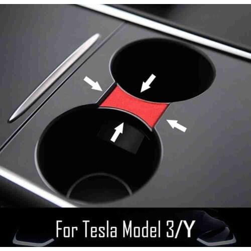 For Tesla Model 3 Car Water Cup Slot Slip Limit Clip ABS Cup Holder Clip limiter Accessories for Model three 2021