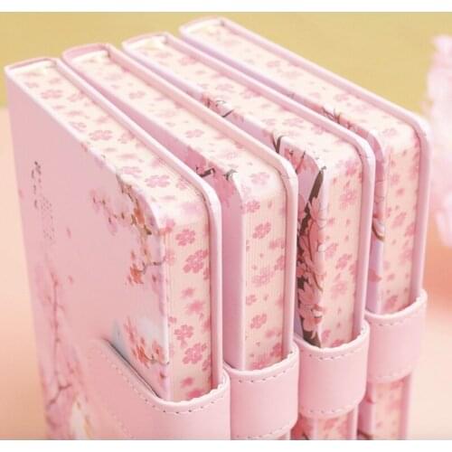 Lovely Soft Cover A5 Notebook Cartoon Grid Journal Diary Planner Agenda School Diary Magnetic Lock Student Work Accessory