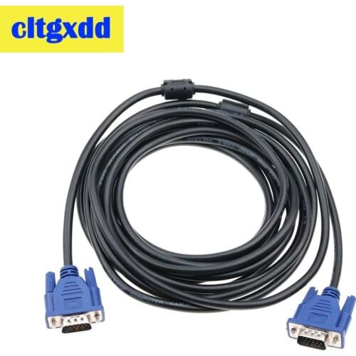 Cltgxdd VGA Extension Cable HD 15 Pin Male to Male VGA Cables Cord Wire Line Copper Core for PC Computer Monitor Projector