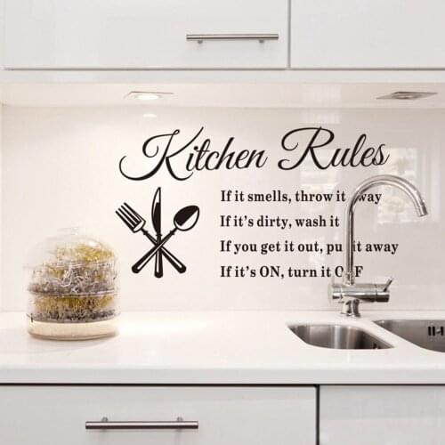 Home wall stickers kitchen wall stickers vinyl removable art deco decals living room bedroom dining table wall decoration cf2