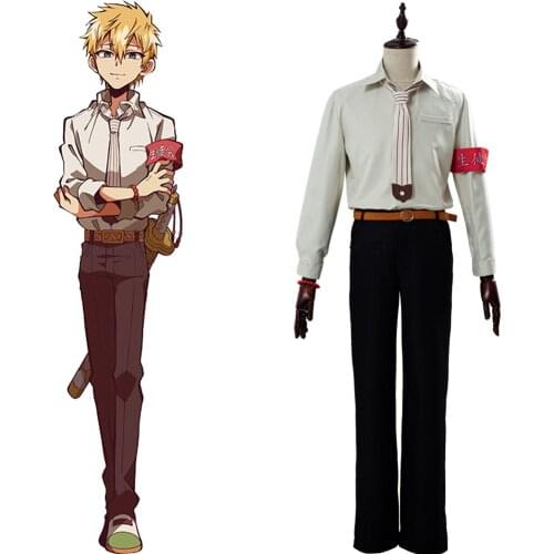 Jibaku Shounen Toilet Bound Hanako Kun Cosplay Minamoto Teru Costume Full Suit Halloween Costumes